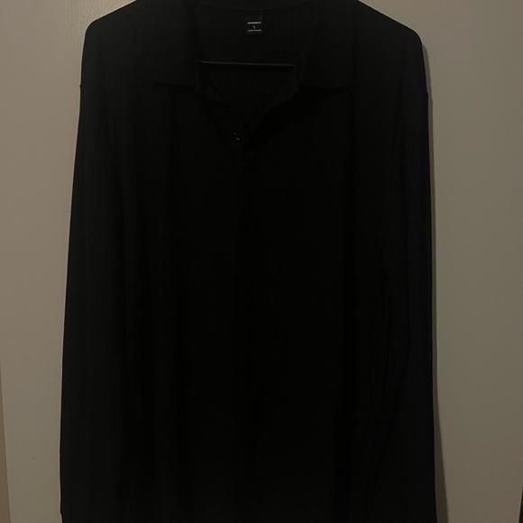 SHEIN Men's Classic Black Dress Shirt - Picture 1 of 4